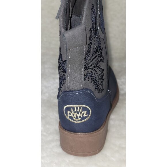 Cowboy Boots Square Toe TODDLER SIZE 7 Faux Leather By Pawz Stepping Stones NEW - Picture 5 of 7
